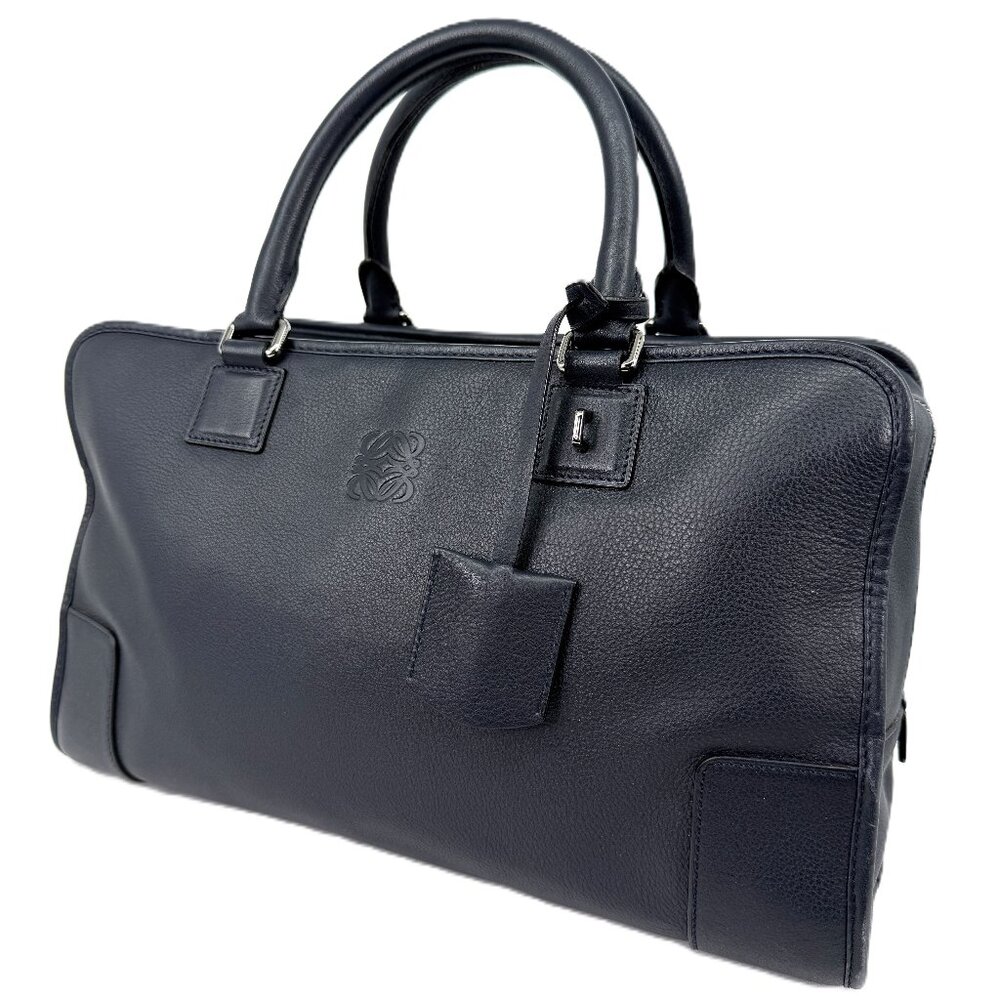Loewe Amazona 36 Handbag Navy Blue